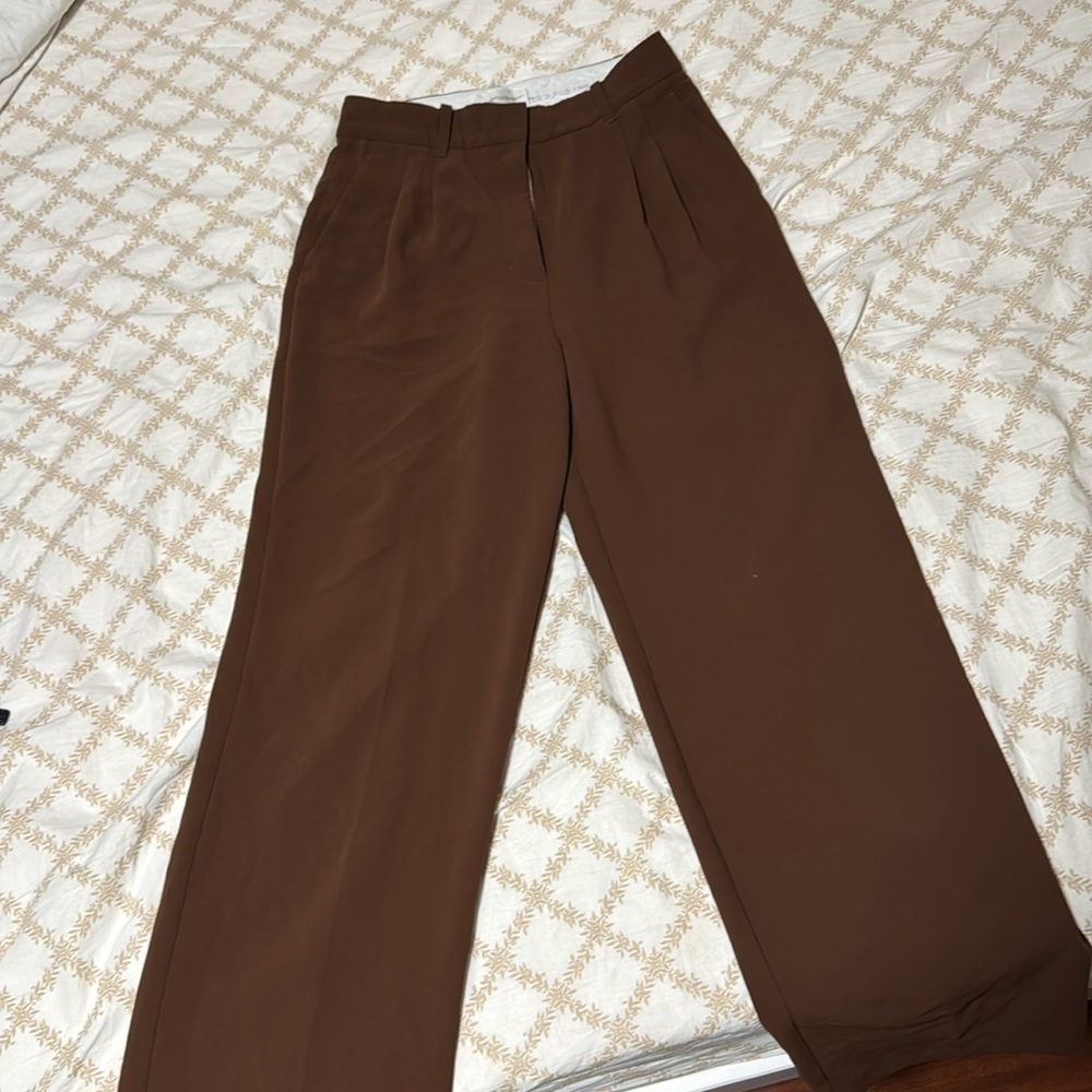 Used aritzia effortless pant in rich mocha brown.